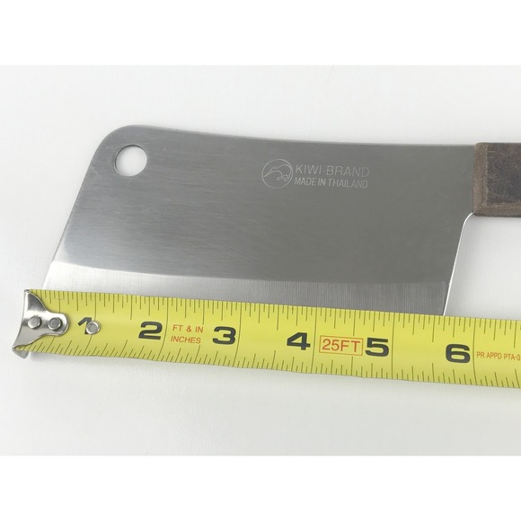 Kiwi Brand Mini Cleaver Knife Chopper Thai Made Stainless Steel Wood‎ Handle - Picture 11 of 13